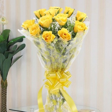 Passionate Yellow Roses 